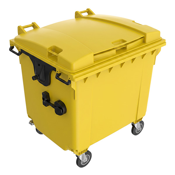 CONTENEDOR PLÁSTICO PARA RESIDUOS SABLÓN, 2 RUEDAS, 120 L.