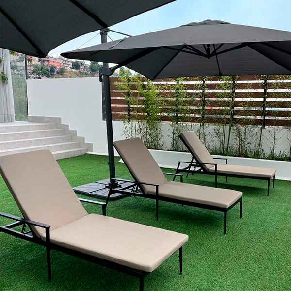 SOMBRILLA BRAZO RETRACTIL, LONA SUNBRELLA