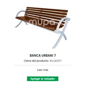 Estrenamos Cotizador - Mobiliario Urbano, México | MUPA ® -1