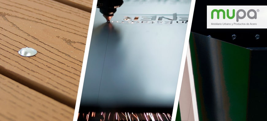 3 principales materiales utilizados en la fabricación de Mobiliario Urbano Ecológico MUPA®