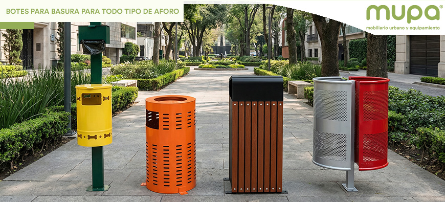 Cómo dimensionar por aforo y operación los Botes para Basura